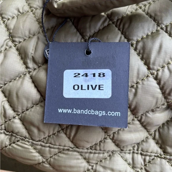 BC Handbags Quilted Crossbody Tote – Olive Green (NWT) - Picture 7 of 10